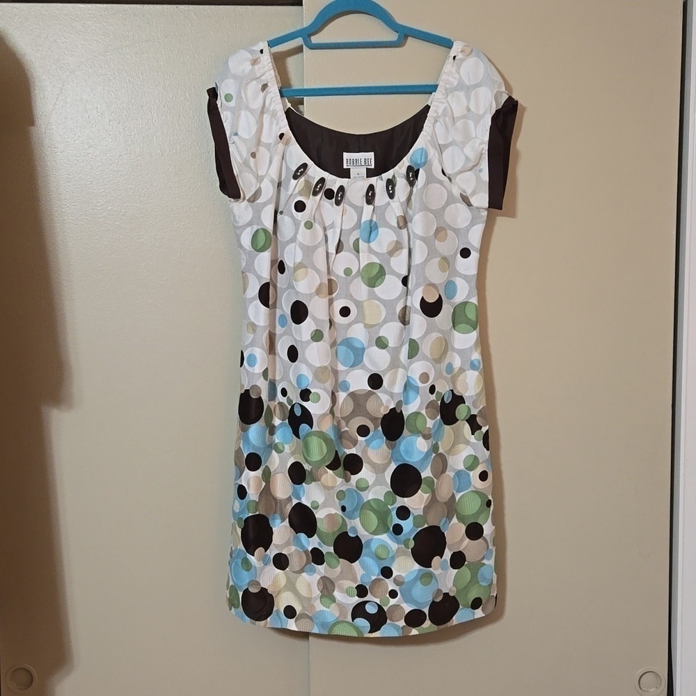 Robbie Bee Circles Cotton Dress Size 6